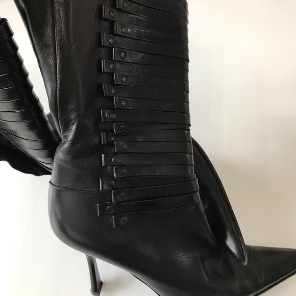 Sz 7 leather boots - Picture 4 of 7